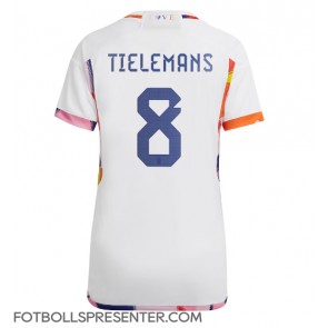 Belgien Youri Tielemans #8 Borta Matchtröja Dam VM 2022 Kortärmad